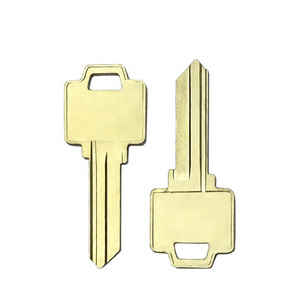 Free Sample  WR5 House blank Key Nickel Silver Door Key With Brass Handle Door key