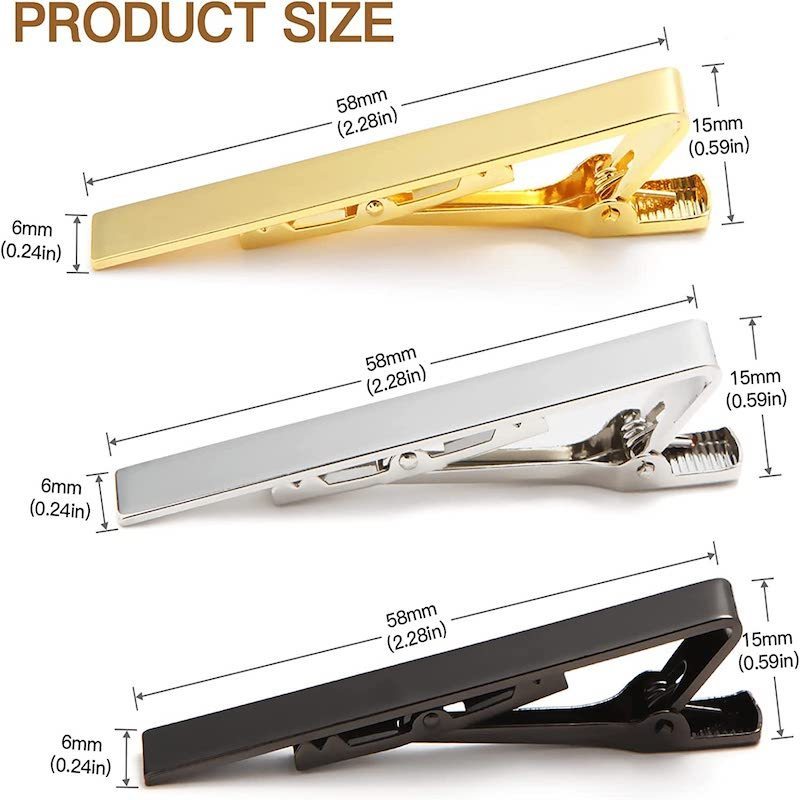 Wholesale high quality brass metal tie clip For suits and ties Men's jewelry