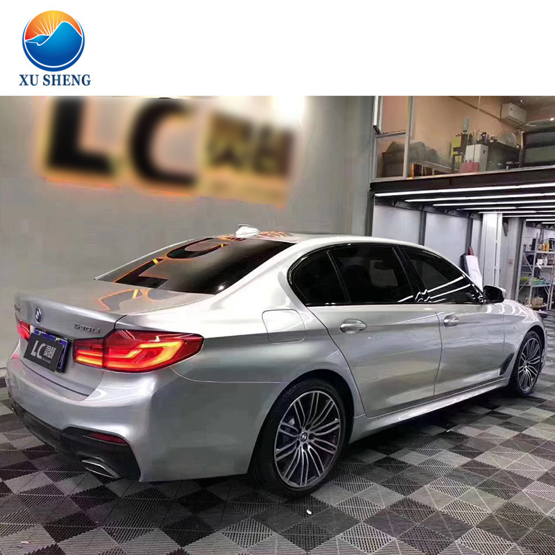 Color Changing Crystal Silver Car Wrap Vinyl Vehicle Wrap Gloss Metallic Vinyl Wrap With Factory Wholesale