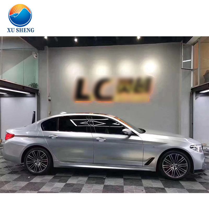 Color Changing Crystal Silver Car Wrap Vinyl Vehicle Wrap Gloss Metallic Vinyl Wrap With Factory Wholesale