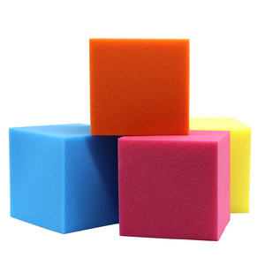 Custom soft sponge foam block red /blue /yellow and other colors