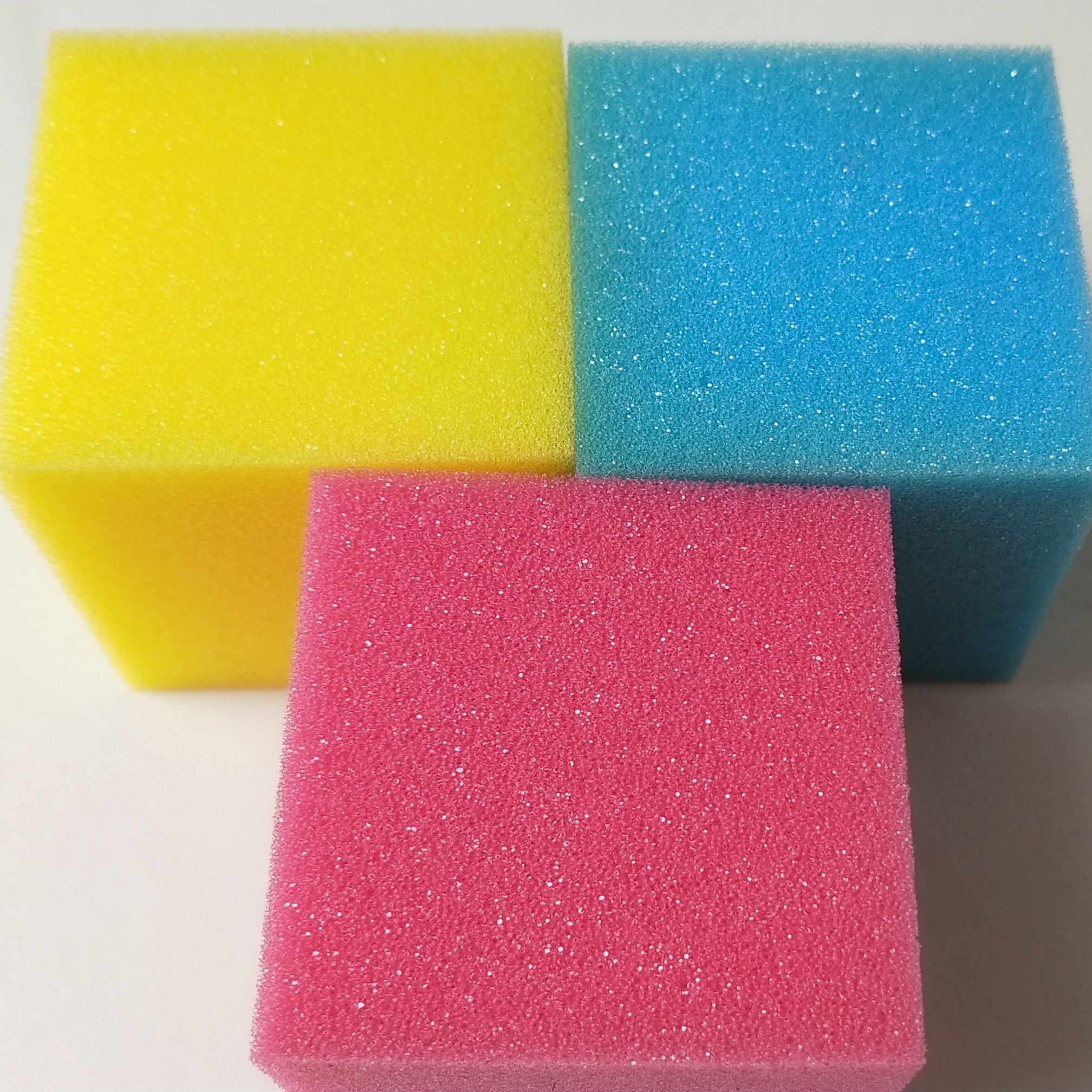 Custom soft sponge foam block red /blue /yellow and other colors