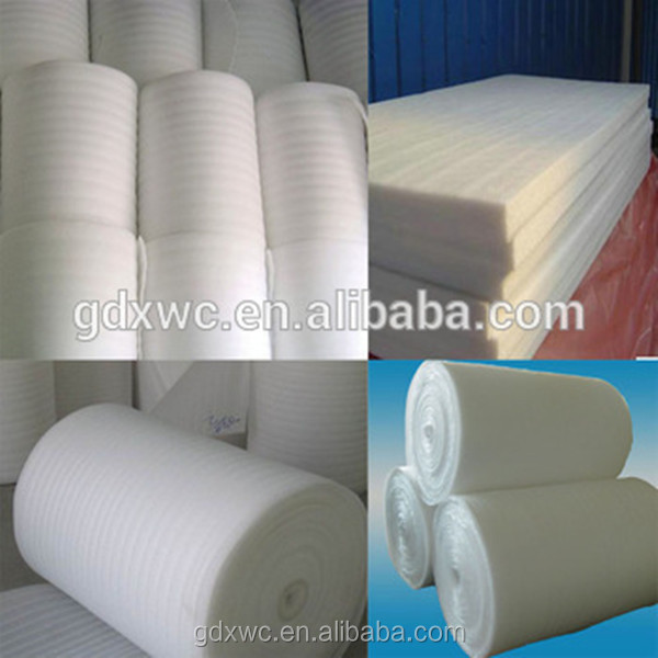 white 0.8mm 1mm 2mm 3mm epe foam sheet roll 1/8