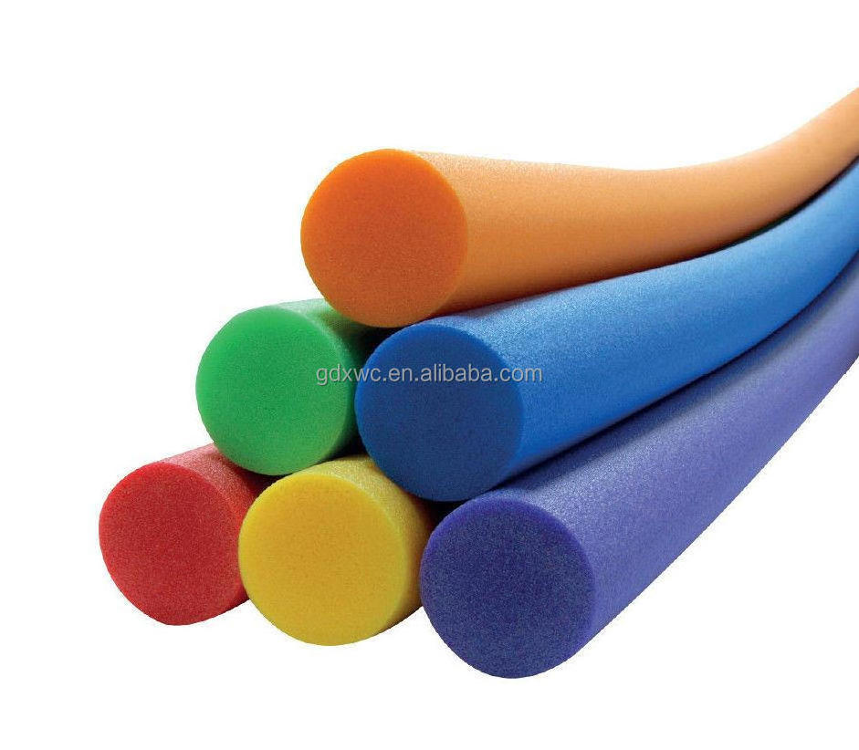 All colors all sizes EPE swimming foam tube float sticks EPE swim noodles sticks foam pool noodles