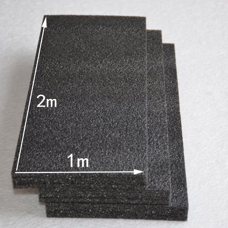 Black EPE pearl cotton sheet foam 10mm/20mm/30mm epe foam sheet for packaging and protective