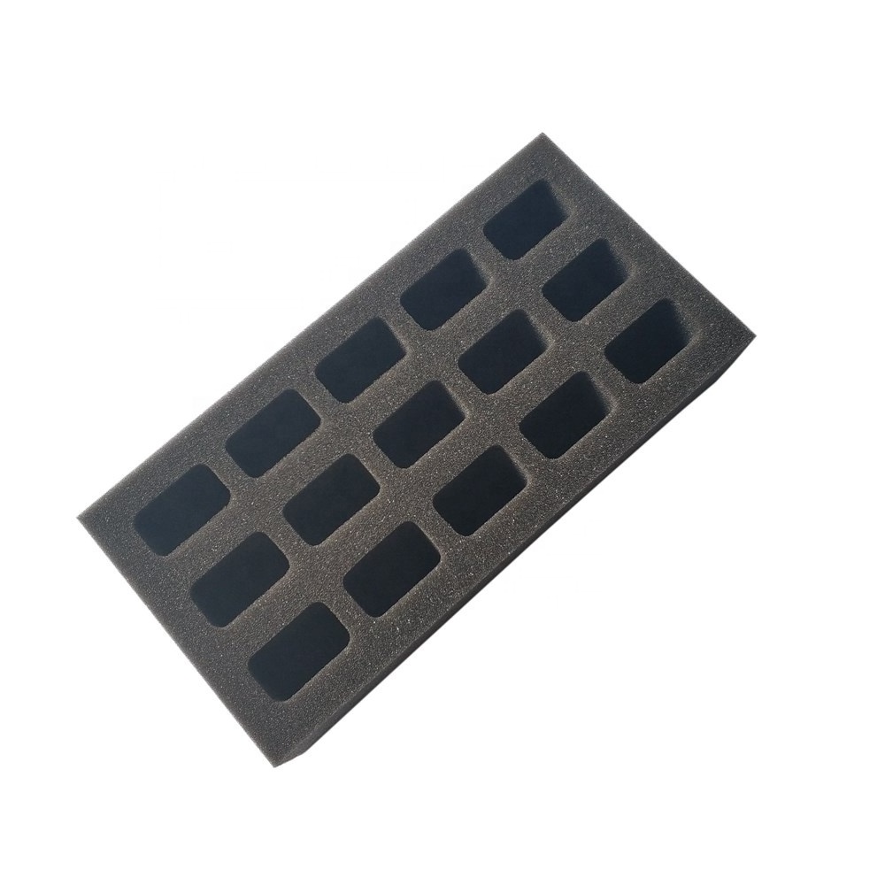 High Dense Plastic Carrying Equipment case Foam Insert Shockproof Packaging Foam Customized Sponge foam Inner Lining For Box