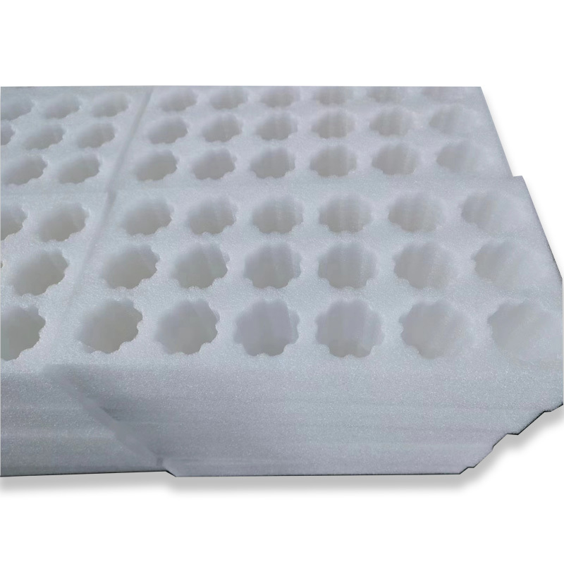 Food Contact Grade White Expanded PE Foam Egg Tray Packaging for 20 Eggs