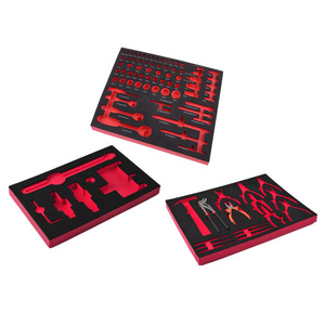 Customized EVA foram inserts trays Tool set for  repair tool inserts CNC laser engraving cut EVA foam Toolbox Organization