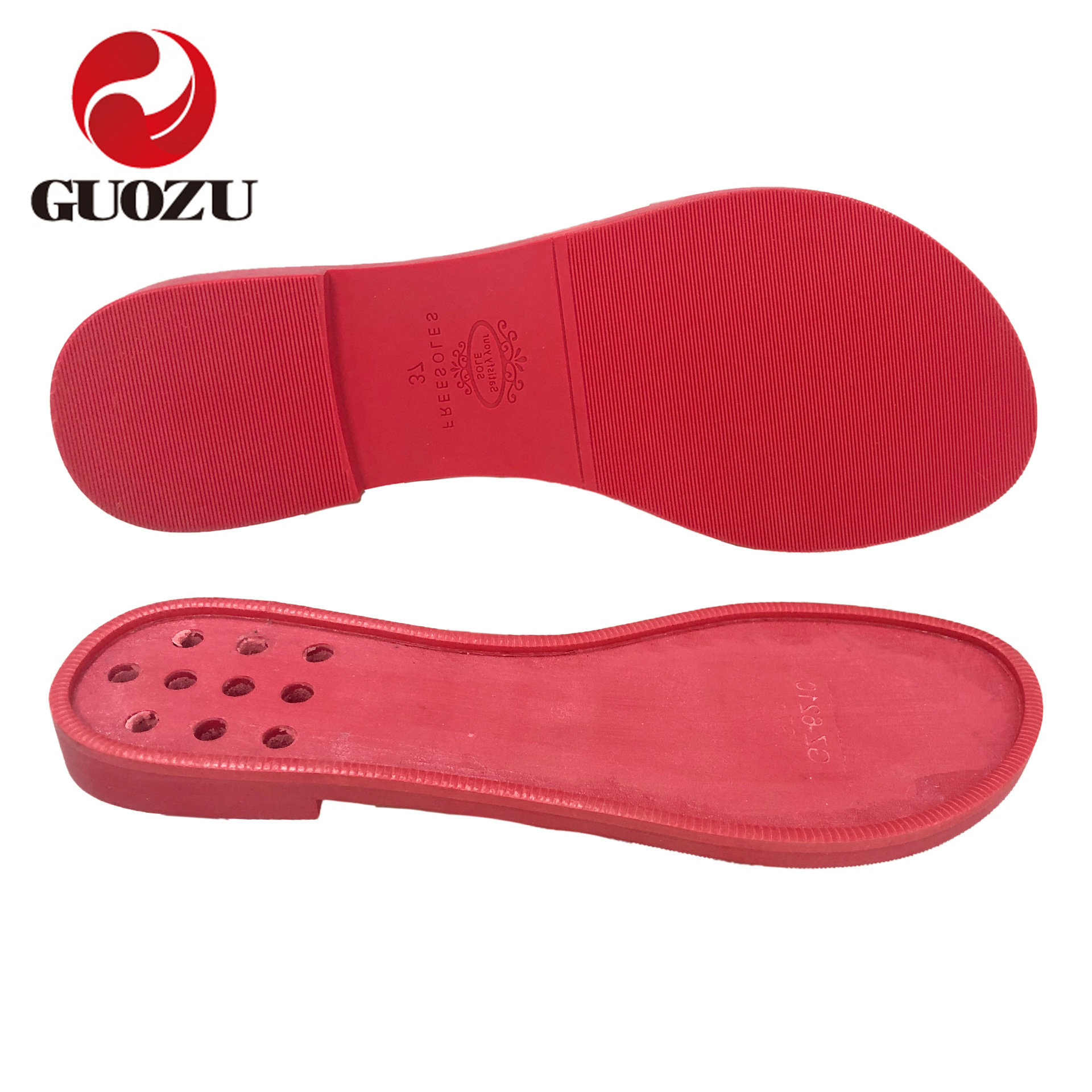 Woman sandal sole female flat soles flip flops rubber flat sandals outsole