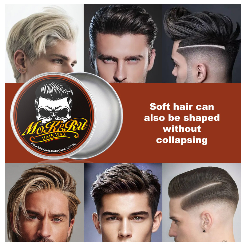 Wholesale Pomade For Men Moisturizing Curly Hair Organic Ingredient Free Sample Test ODM/OEM Welcomed High Quality Men Hair Wax