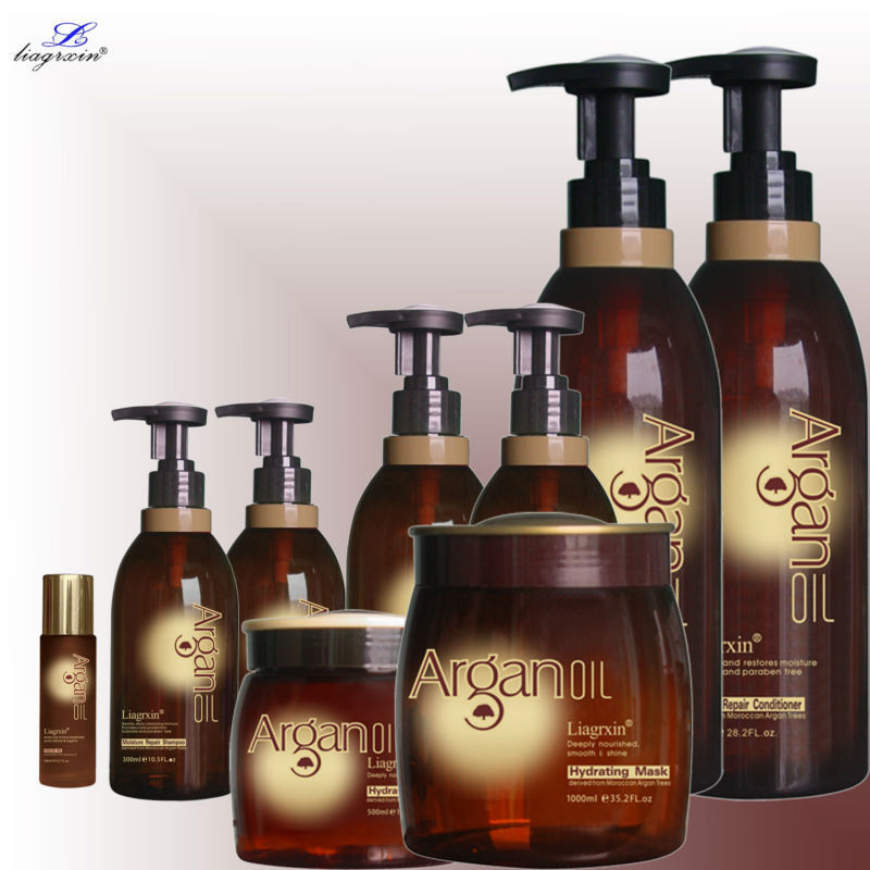 500ml Private Label Natural Herbal Keratin Morocco Argan Oil Organic Hair Shampoo hair care shampoo conditioner sets