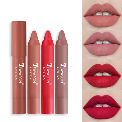 Custom Velvet Matte Lipstick Waterproof Long Lasting Red Lipstick Pen Lip Crayon