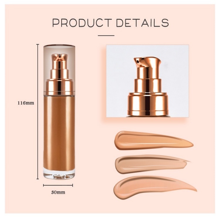 Wholesale Facial Makeup Foundation Vegan Waterproof Full Coverage Private Label Liquid Matte Foundation