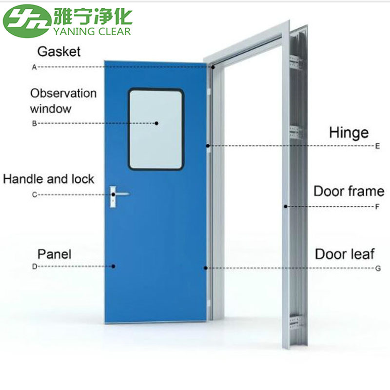 Factory Wholesale Other Door Custom Single Double Auto Theater Door or Swing Hermetic Double Sliding Hospital Door