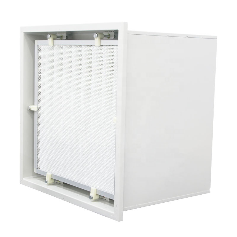 Yaning HEPA Box Ceiling Mounted Diffuser Air Supply Unit Box Gel Seal Hepa Filter Terminal Box For Clean Room