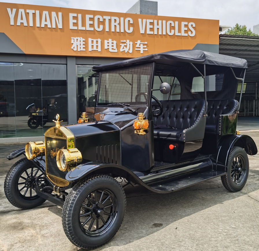 OEM ODM 23 Years Cart Factory Price AC 48V 5KW 5 Seater Classic Cars Electric Vintage Golf Carts