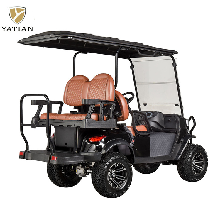 2024 Full warranty and free shipping High Quality Off-road Club 48V Cheap Electric Golf Carts 4 6 Seater Golf Buggy Price