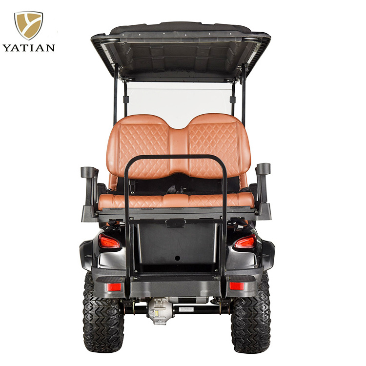 Sharefer 4 seats 2+2 off road electric golf cart off road tires Optional front frame bumper