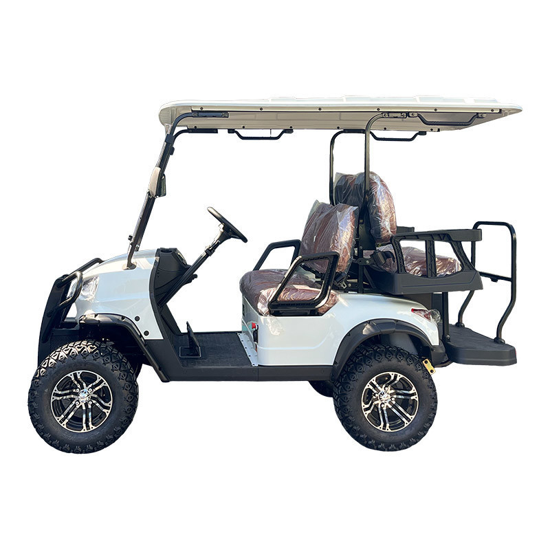 Factory wholesale price 5KW AC System 4 Person Seaters Luxury 4 Wheel Drive 72 Volt Golf Cart Electric for Adults Golf Carts