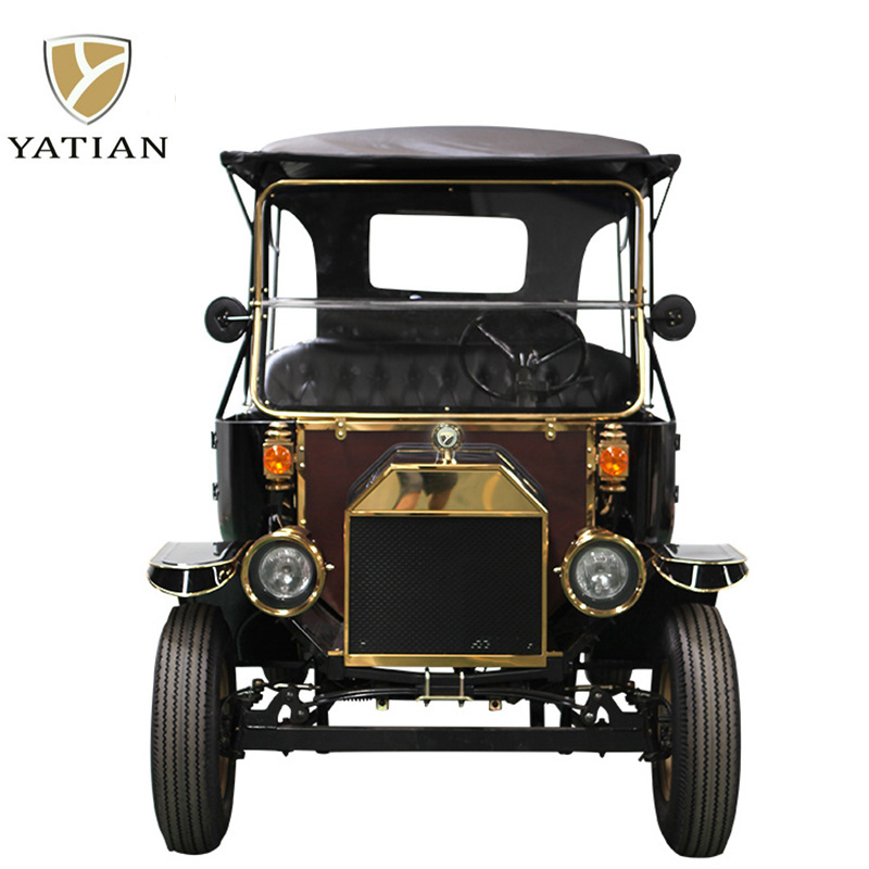 Yatian Manufacturer CE approved off road electric lithium tourism  vintage sightseeing limo golf cart with 3 years warranty