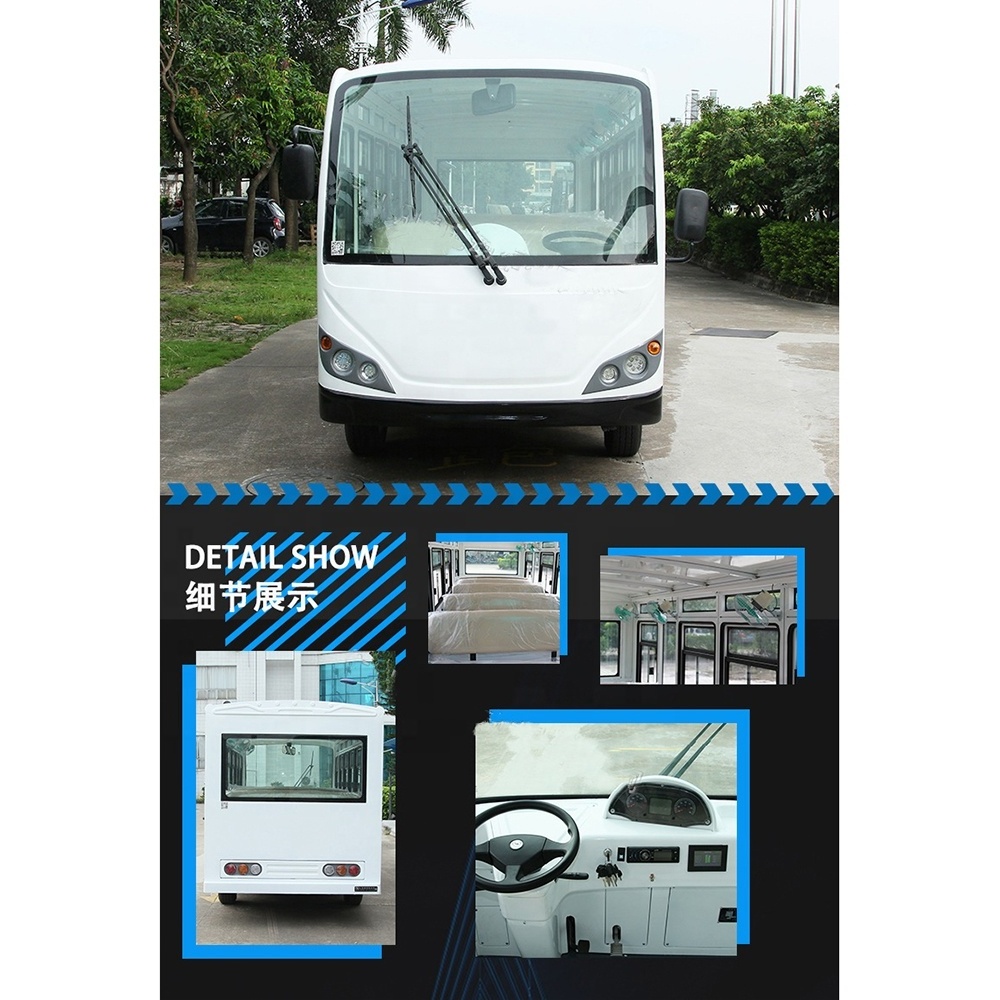 CE ISO Certificate 23 Seater FRP Electric Battery Shuttle Mini Car for sale Tourist Sightseeing bus