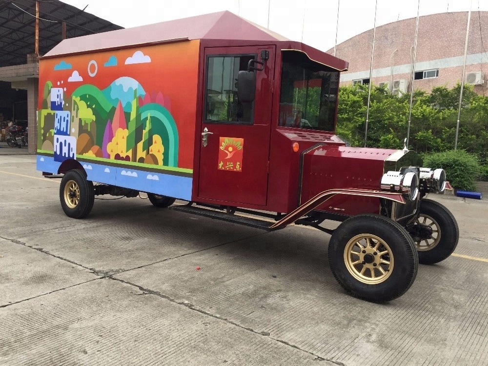 Antique Design Food Kisok Street Vending Carts Mobile Fast Food Car in China