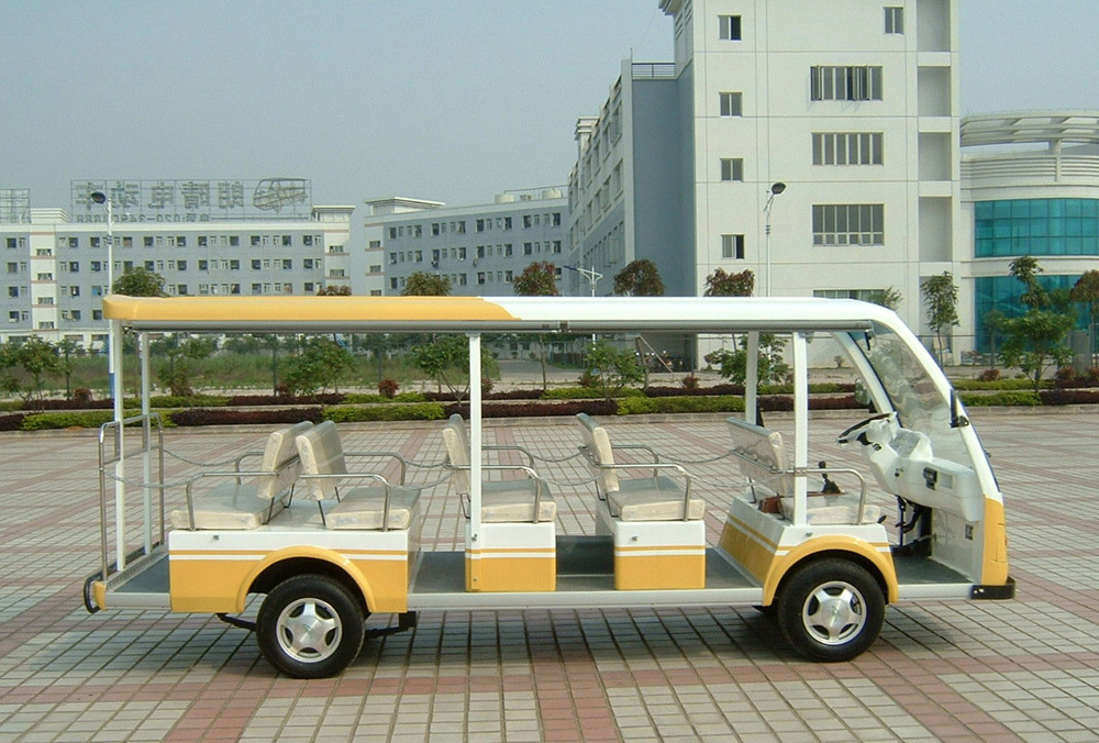 Passenger Transport 4 Wheels Mini Electric Tourist Bus Shuttle Bus