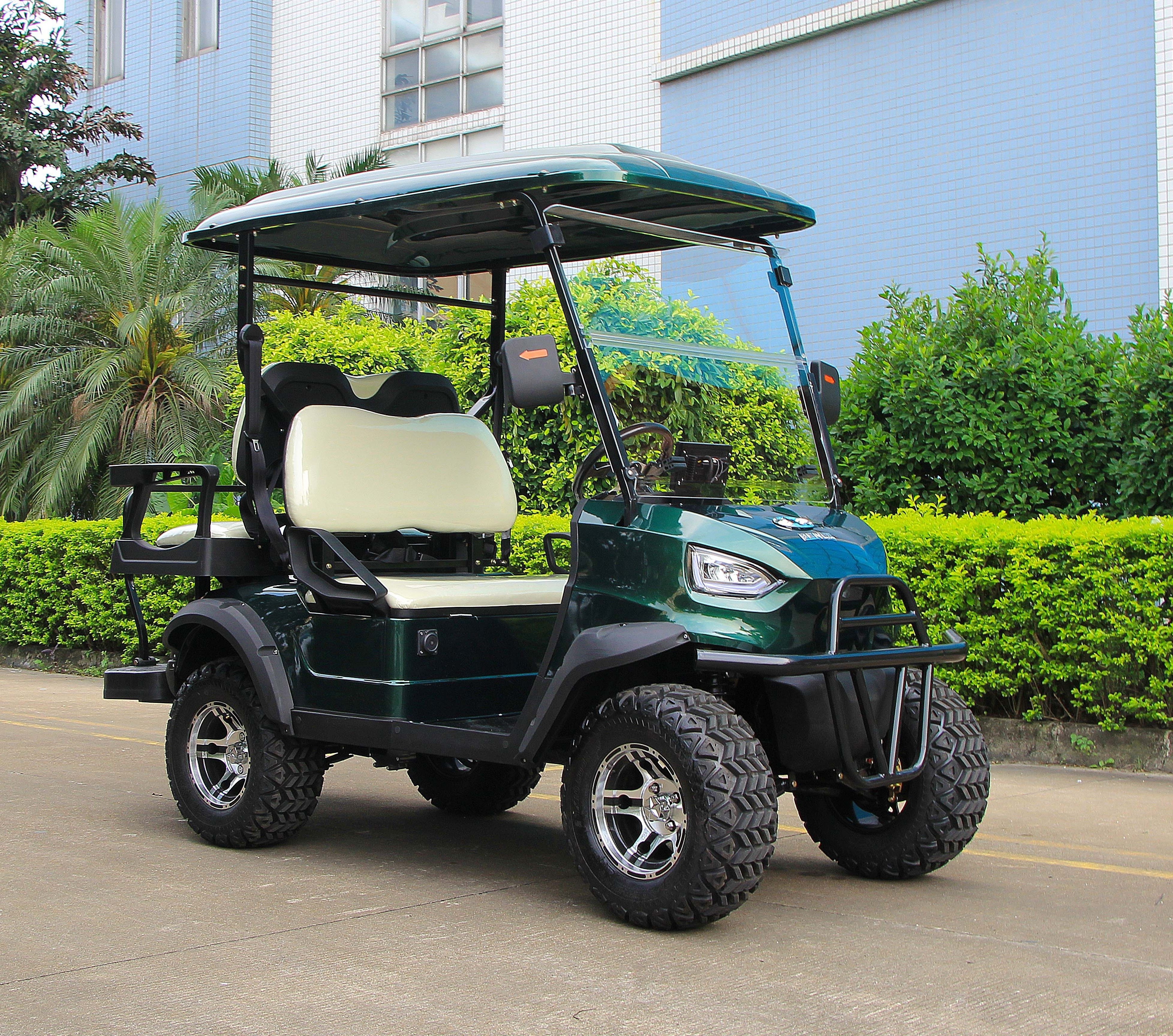 Custom Electric Lifted Golf Cart with Battery 2 4 6 Seater 4x4 Off Road Club Car for Sale 4 seater golf cart with elect