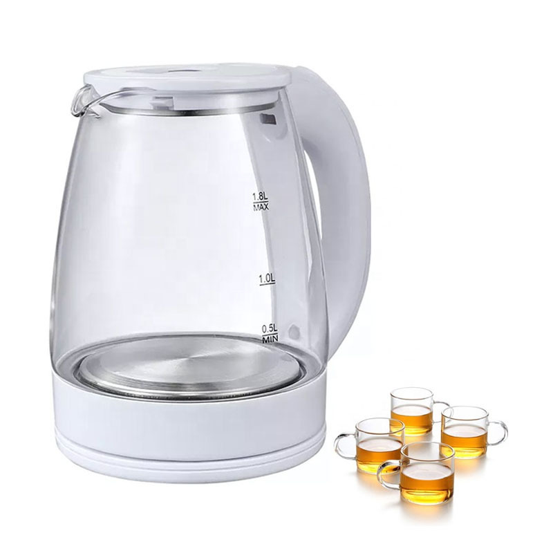 Wholesale price 1.8l fast heating electric glass cordless jug kettle electric water kettle glass