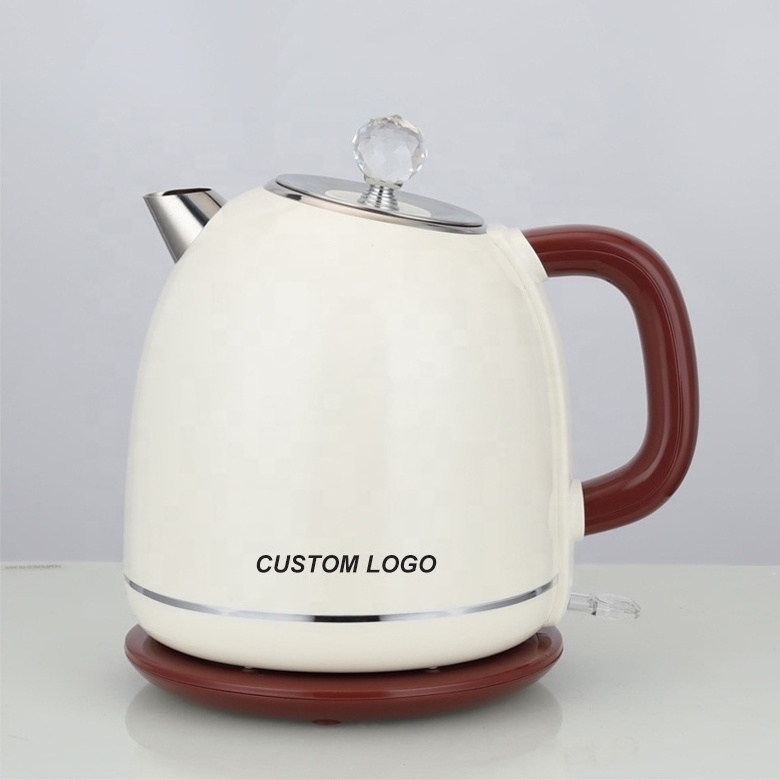 Factory custom logo home appliance hot water kettle electric 1.8L double layer retro electric water kettle