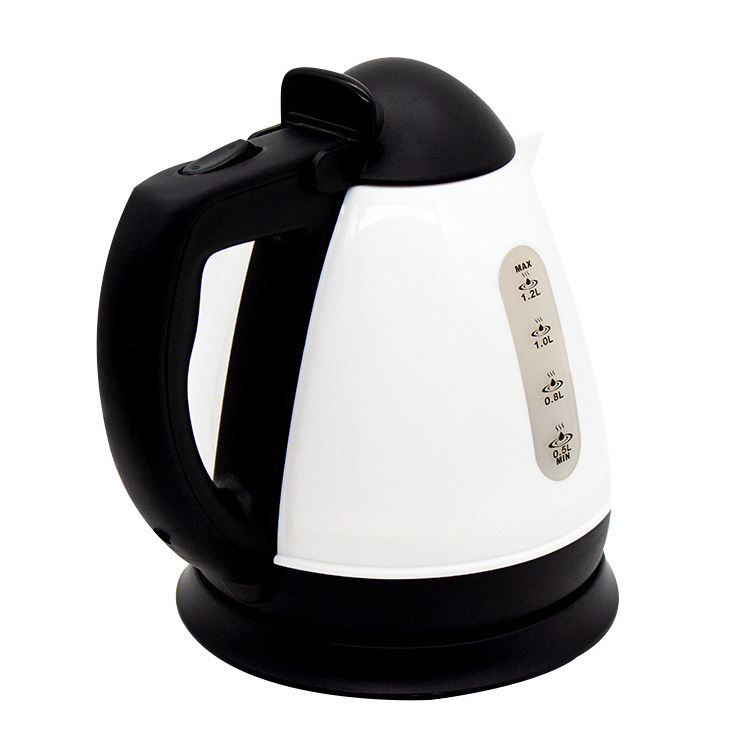 Yousdas new style design custom water kettles travel mini portable tea kettle 1.2l electric kettle with plastic body