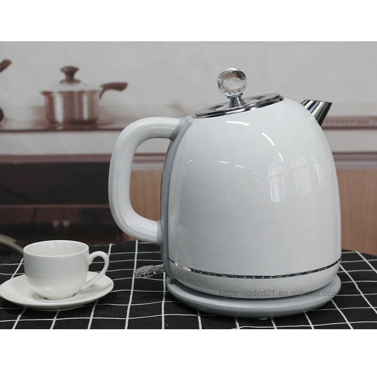 Wholesale price retro design 1.8 liter double layer hotel guest room home appliance plastic kettle electric modern