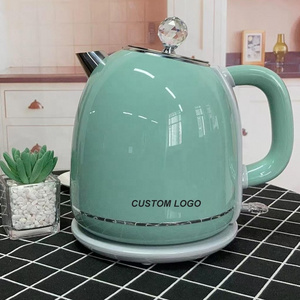 Factory custom logo home appliance hot water kettle electric 1.8L double layer retro electric water kettle