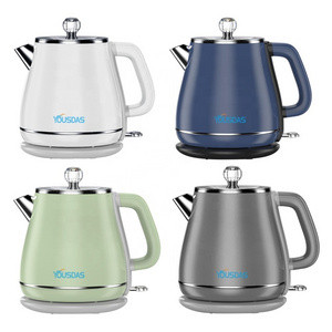 In stock MOQ 12pcs popular retro style home appliance water boiler kettle 1.8 liter  double layer electric water jug kettle