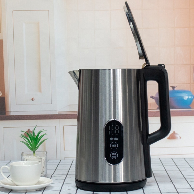 New design quality 2L stainless steel electric water kettle with keep warm kettle electric tea water boiler