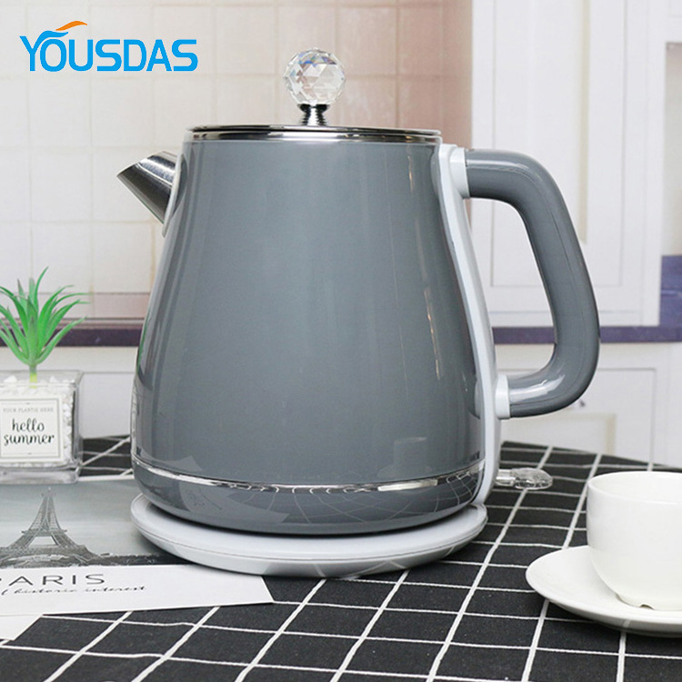 Hot Sale 1500W 304 Stainless Steel Retro Water Boiler Kettle Professional Home Unique Beautiful Fashion Electric Kettle