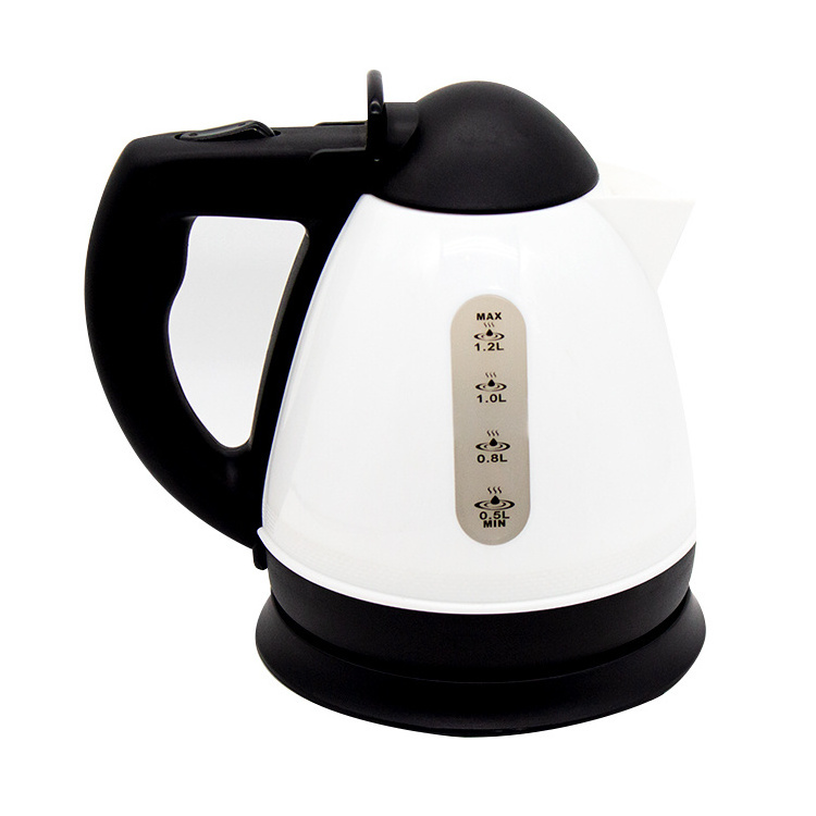 Yousdas new style design custom water kettles travel mini portable tea kettle 1.2l electric kettle with plastic body