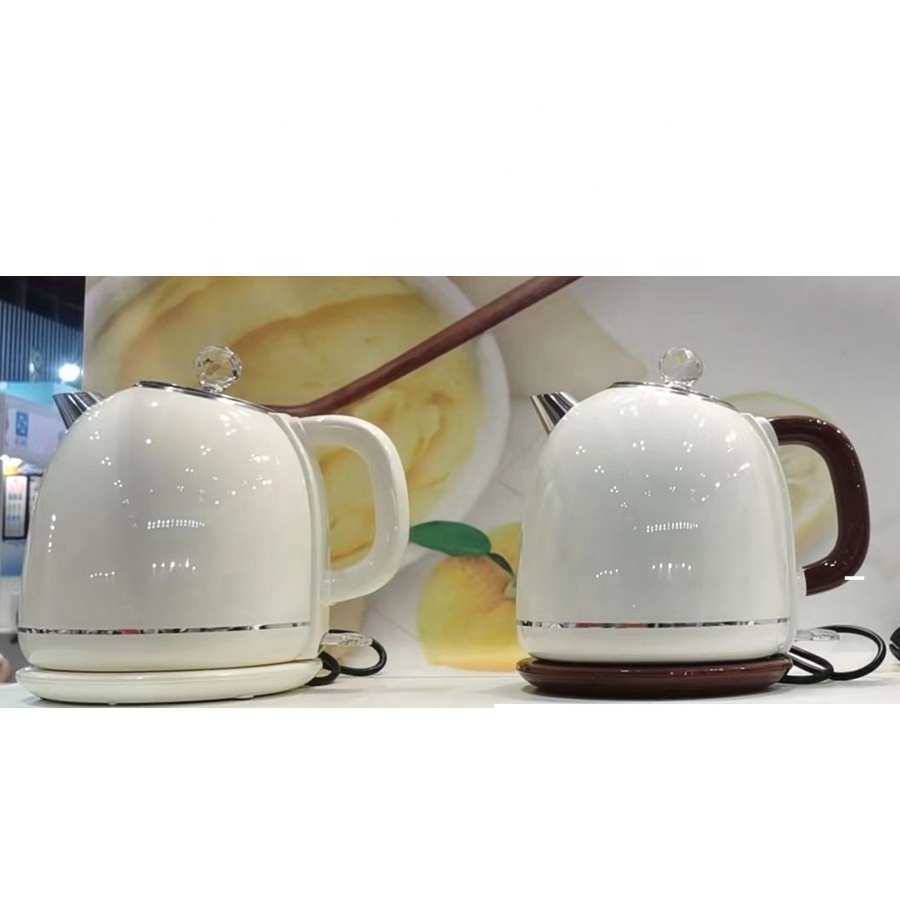 Wholesale price retro design 1.8 liter double layer hotel guest room home appliance plastic kettle electric modern