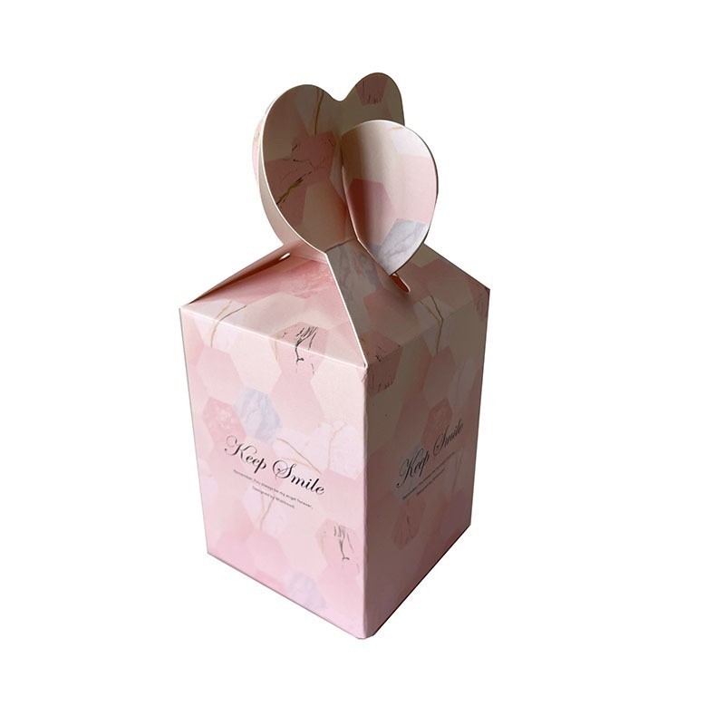 Ready To Ship Low MOQ Cheap And Fancy Matte Lamination Fashion CMYK Candy Small Paper Box Packaging For Wedding Gift