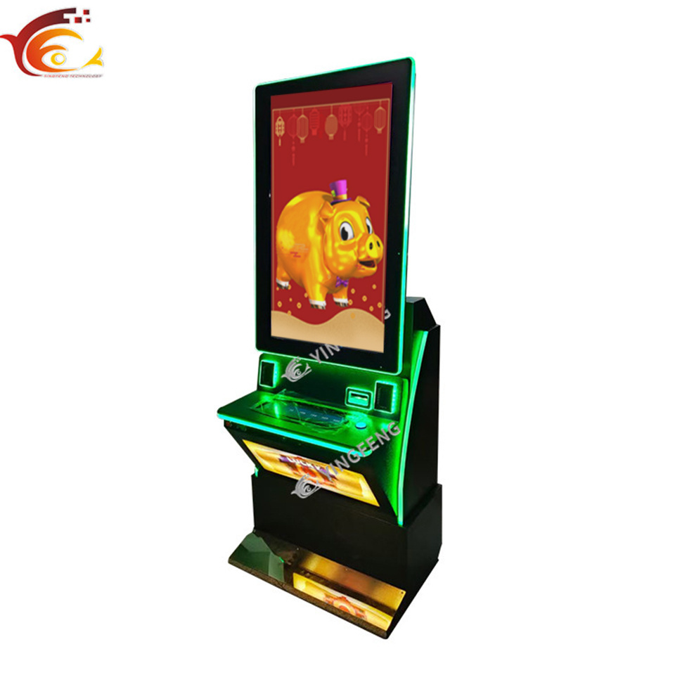 43inch metal cabinet curve wooden cabinet USA skill game machine