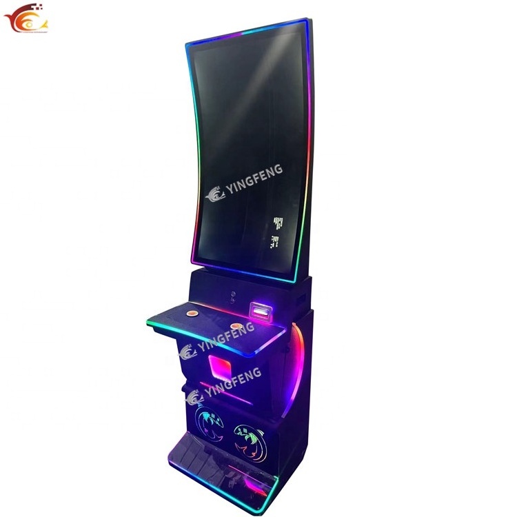 43inch metal cabinet curve wooden cabinet USA skill game machine