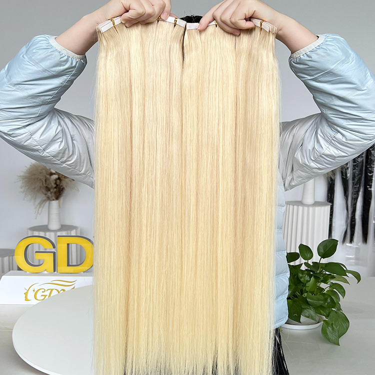 GDYhair Large Stock Tap Ins Top Quality Virgin Hair 100 Remy Brazilian Human Hair Double Drawn Hair Tape In Extensions