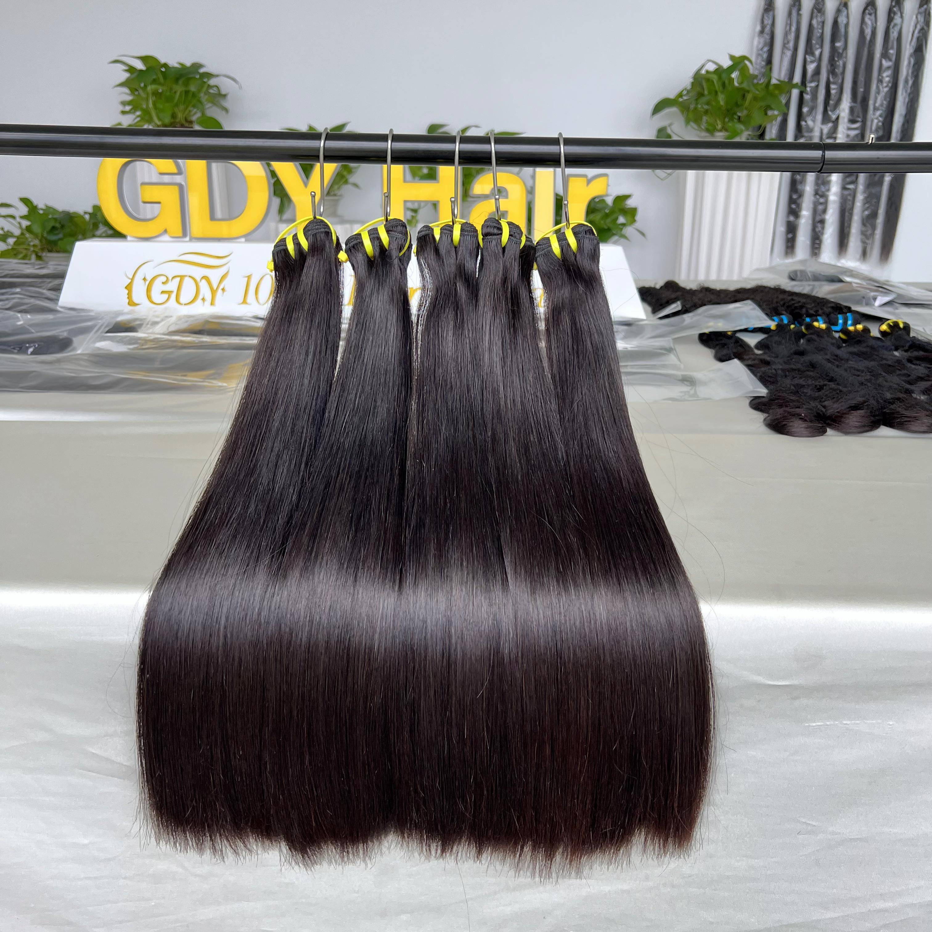 Bone Straight Wholesale Raw Indian Human Hair,Raw Cambodian Hair Vendors,Super Double Drawn Raw Vietnamese Hair Bundles