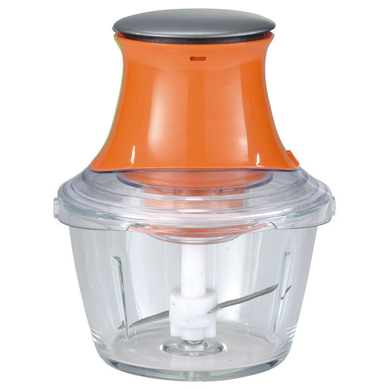 Meat Fruit Vegetable Cutter Slicer Electric Mini Food Chopper With 600ml Glass Bowl