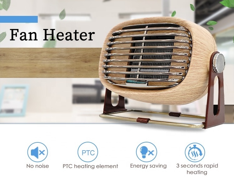 Portable Electric Ptc Mini Heater 500W Novel Design Wholesale Price Mini Fan Heater for Room