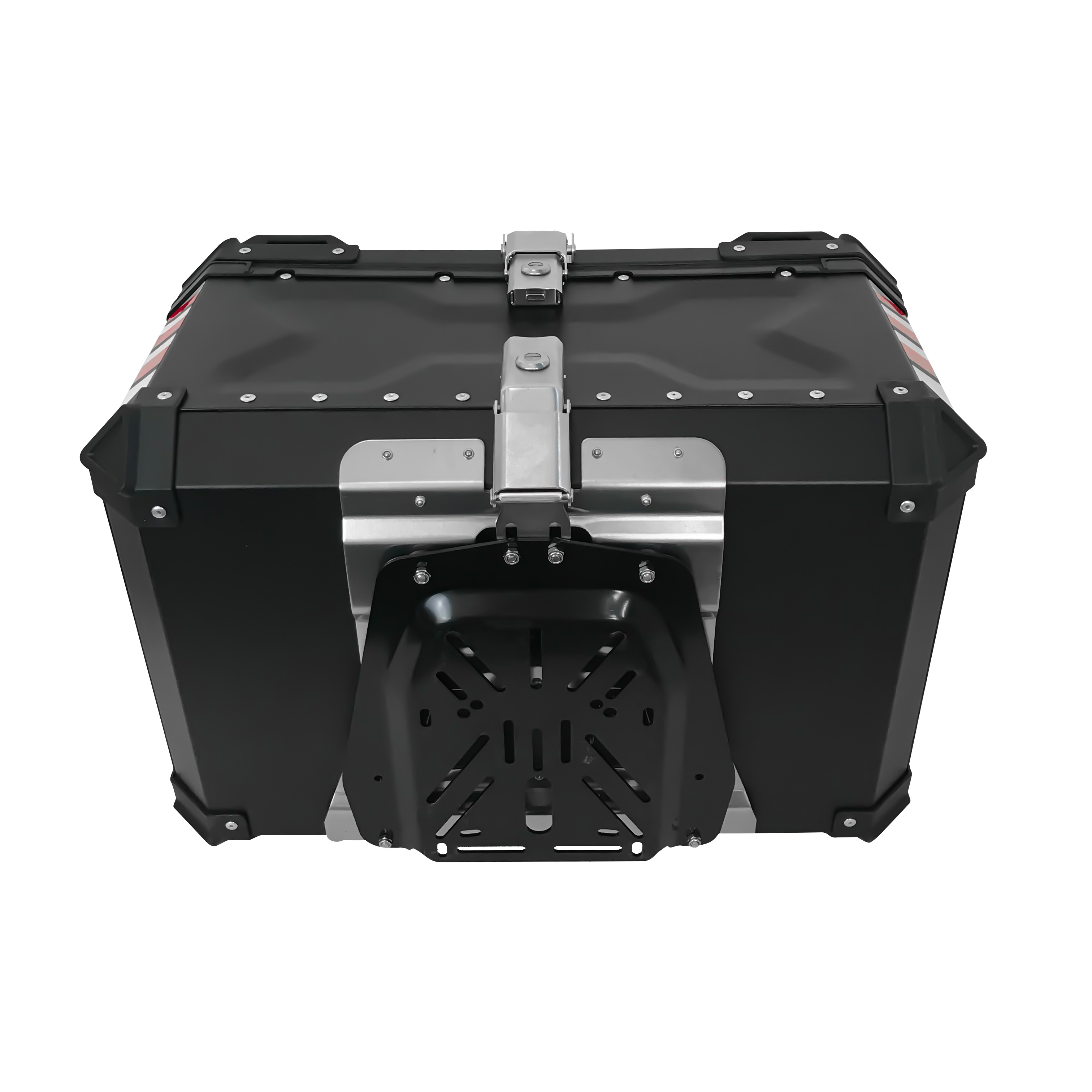 OHHO 65L  Aluminum Motorcycle Top Case Rear Box Motorbike Top Box Motorcycle Delivery Boxes