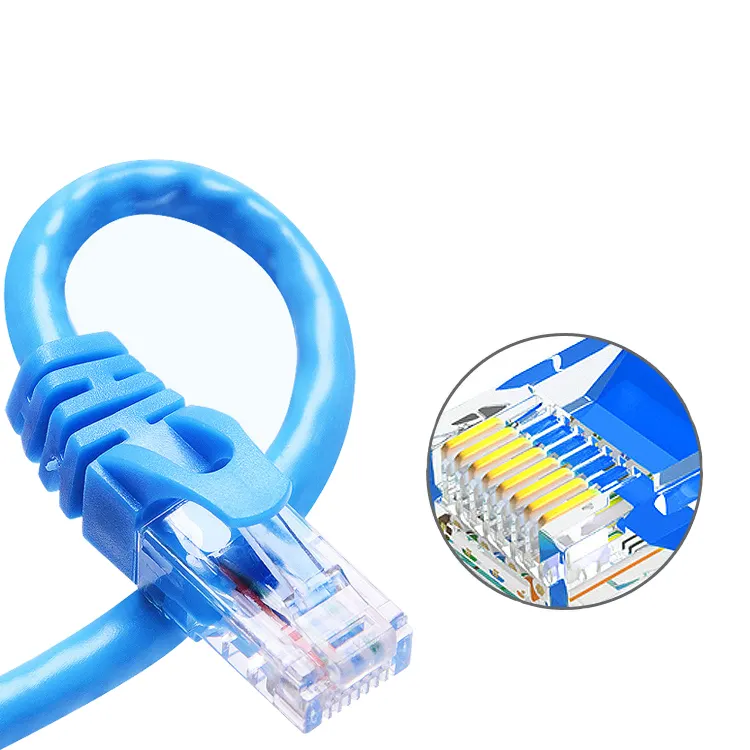 China Factory Direct Supply Cat6 Patch Cord UTP PVC Jacket RJ45 Connector Cat6 UTP Patch Cord