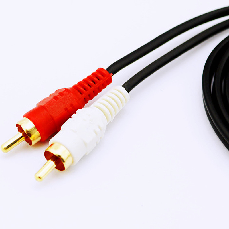 Factory hot sale 3.5mm To 2 Rca Male To Male Audio Video Cable & Auxiliary Y Splitter Cable for HDTV