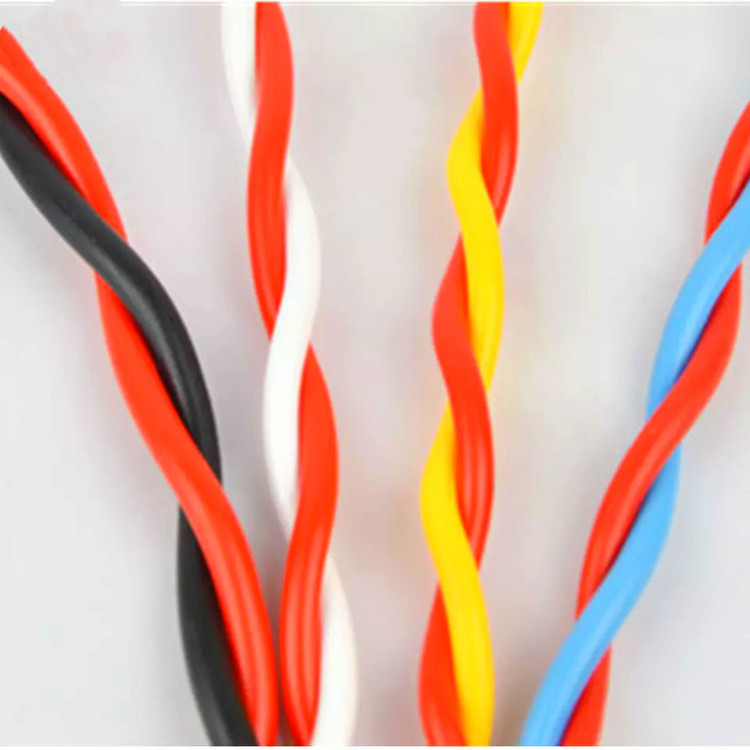 Factory 2 Core Rvs Pvc Twisted Pair Flexible Cable 0.5 0.75 1 1.5 2.5 Mm Alarm Line Fire Electrical Copper Wires electric wire