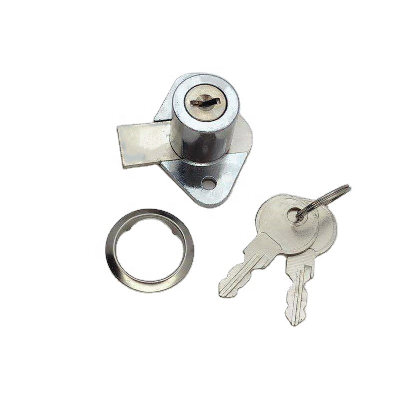 Factory Wholesale Zinc Alloy Drawer Lock 106 Iron Key Lock for Furniture Glass Cabinet Door Locks